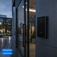 Lecteur de contrôle d'accès intelligent par code QR, lecteur RFID sans contact avec Wiegand et OSDP IP65