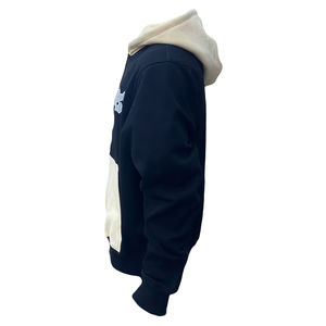 Sweat à capuche zippé épais d'hiver pour hommes personnalisé Patchwork couleurs broderie Logo sweat à capuche décontracté Streetwear sweat à capuche - Product Image 3