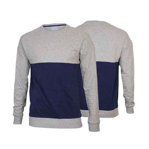 Dernier modèle de Sweat-shirt unisexe imprimé personnalisé Sweat-shirt à capuche uni à col rond brodé en polyester et coton - Product Image 4