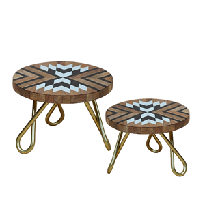 Soporte de pastel de oro antiguo Metal pulido para eventos en casa bodas buena venta centro de mesa de boda decoración lujosa más - Product Image 5
