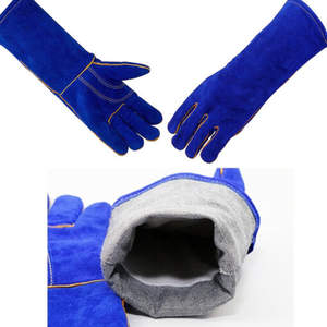Gants de soudage en cuir de vache fendu résistants à la chaleur OEM Gants de soudage approuvés Vente en gros Protection des mains Gants de sécurité - Product Image 5