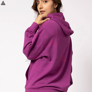 Sudadera con capucha extragrande de punto 100% algodón para mujer, de alta calidad, al por mayor, ligera, transpirable, antipilling, cálida - Product Image 2