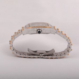 Anillo de Acero Inoxidable Cuadrado con Diamante Moissanite VVS Premium Hecho a Mano, Estilo Clásico Hip Hop, Lujoso, Antiguo, de Negocios, con Espinas de Cuarzo - Product Image 4