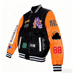 เสื้อแจ็คเก็ตเบสบอลสไตล์อเมริกันสุดเท่ห์สำหรับหนุ่มๆ แฟชั่นฤดูใบไม้ผลิและฤดูใบไม้ร่วง ทรงหลวม สบายๆ คลาสสิก ทันสมัย - Product Image 2