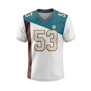 Maillot de football américain tendance pour hommes, tissu léger, design respirant, coupe confortable, idéal pour l'entraînement et les matchs - Product Image 1