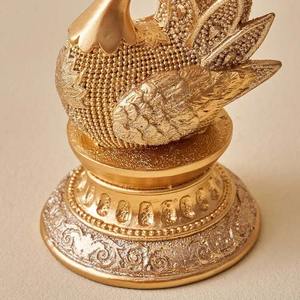 Designer Beautiful'' Peacock'' Metal <b>Vase</b> for Gifts Stylish Metal Flower <b>Vase</b> Unique Coastal for Festive Home Decor Nice Item - Product Image 3