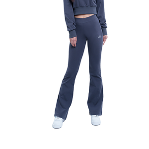 Cordoncino coreano doppio nove pantaloni da Yoga con taglio a vita alta Athleisure da donna ad asciugatura rapida a 4 vie elasticizzato leggero svasato ampio con coulisse - Product Image 3