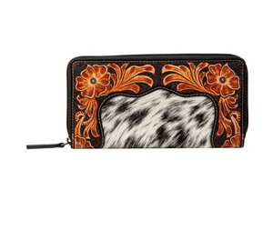 Bolso de mano de piel de vaca auténtica para mujer con estilo occidental personalizado, bolso de mano en relieve con logotipo, función suave para viajes - Product Image 6