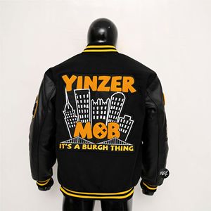 OEM personnalisé hommes Vintage laine Varsity Baseball Letterman Style Veste col montant collège Patchwork pour l'hiver pour l'université - Product Image 5