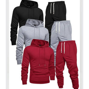 Chándales de hombre con logotipo personalizado, chándal de estilo callejero, chándal de hombre, conjunto de chándal con capucha de 2 piezas, conjunto de ropa deportiva de moda - Product Image 3