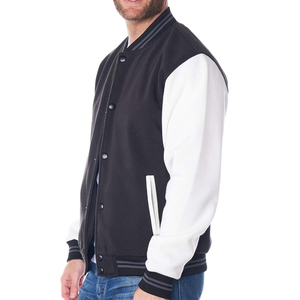 Plus Size Men's Luxury College <b>Varsity</b> <b>Jacket</b> ODM Supply Custom Logo and <b>Plain</b> CollegeBaseballjacket for men DDP Shipping - Product Image 4