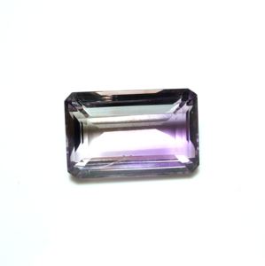 Quartz amétrine naturel à facettes en forme d'octogone taillé en émeraude - Product Image 1