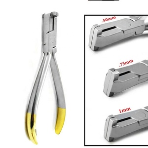 Alicates de ortodoncia de acero inoxidable para formar bucles, instrumento de doblado de alambre de arco TC, herramienta dental de carburo de tungsteno - Product Image 1
