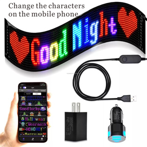 Màn hình <span class=keywords><strong>LED</strong></span> phim lập trình điều khiển bằng ứng dụng bán buôn, bảng quảng cáo hiển thị đèn <span class=keywords><strong>LED</strong></span> tùy chỉnh, đèn <span class=keywords><strong>LED</strong></span> mắt xe hơi cho xe tải - Product Image 5