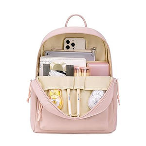 La mejor opción de tamaño mediano para mochila escolar Rosa Pastel de moda para chicas adolescentes Venta caliente - Product Image 3