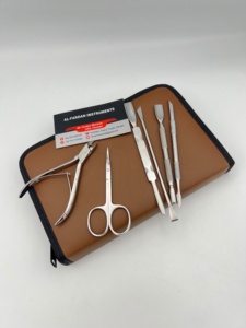 Professional Manicure Pedicure Set Japanese Stainless Steel <b>Nail</b> Cuticle Nipper Scissors Pusher Clipper with Leather <b>Pouch</b> - Product Image 1