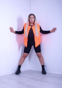 Custom Made 2025 Cotton Padded Puffer Jacket Winter <b>Vest</b> Thick Sleeveless Design Button Decoration Zipper Outer Wear for Sale - Product Image 4