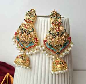 Chuang Mei moda perla corazón nupcial conjunto mujer Acero inoxidable platino plateado collar pendiente boda fiesta joyería - Product Image 4