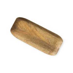 Artisanat pour plateau en bois de manguier Plateaux en bois rectangulaires pour mariage Ramadan Diwali-Assiettes à vaisselle élégantes - Product Image 3