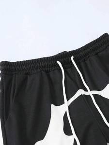 ชุดวอร์มสองชิ้นสำหรับผู้ชายเสื้อยืดใบหน้าและเปลวไฟแบบแอบสแตรก - Product Image 3