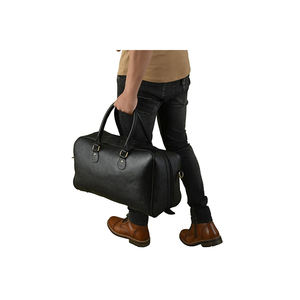 กระเป๋าเดินทางหนังแท้สไตล์วินเทจสำหรับทุกเพศ รุ่นใหม่ล่าสุด ขนาดพกพา ดีไซน์เก๋ ขยายได้ มีซิปและคุณสมบัติพับเก็บได้ - Product Image 1