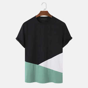 Pas cher prix en gros hommes plaine t-shirts 100% coton homme t-shirt hommes chemises été hommes t-shirts - Product Image 1