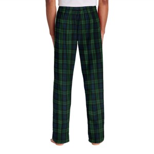 Pantalones negros de franela a cuadros para hombre, pantalones de dormir cómodos y ligeros, perfectos para descansar y dormir acogedores - Product Image 4
