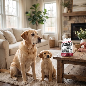 Comprimés de renforcement musculaire pour chiens avec ZMA, soutien à la récupération protéinée, friandises à mâcher molles pour chiens de type <span class=keywords><strong>Bully</strong></span>, <span class=keywords><strong>Pitbull</strong></span> et chiens de travail - Product Image 3