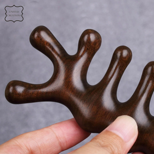 หวีนวดไม้หวีนวดหัวไม้หวีนวดไม้หวีไม้จันทน์สำหรับสปาขนาดใหญ่ที่สวยงามและสง่างามทุกวัน - Product Image 4