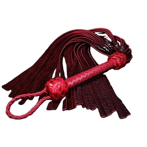 แส้หนังทำมือแบบกำหนดเอง รุ่นใหม่ล่าสุด อุปกรณ์บอนด์เดจสำหรับผู้ใหญ่ มาตรฐานสากล พร้อมกระเป๋า - Product Image 3