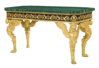 Table basse en malachite semi-précieuse, design antique traditionnel, ensemble bois et pierre, personnalisable, meubles de salon, maison