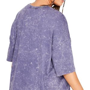 Camiseta de Mujer con Lavado Ácido de Alta Calidad, Colección de Verano, Transpirable, Servicio OEM, Fabricante Personalizado 2026 - Product Image 4