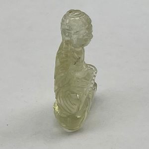 Buda de cristal del desierto libio Natural tallado raro LDG calavera tallada a mano calavera bellamente tallada calavera - Product Image 4