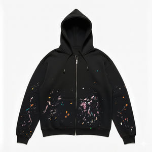 Sweats à capuche personnalisés pour hommes et femmes, polaire, pull-over, hiver, chaud, streetwear, style décontracté, manches longues, broderie de haute qualité, impression - Product Image 3