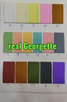 Tissu Georgette Uni Premium en Gros, Matière Georgette 100D pour Saree et Robe, Georgette Uni Doux Teintable pour Robe et Kurti
