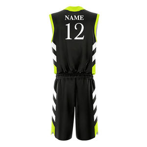 Ensembles d'uniformes de basket-ball américains respirants avec des matériaux légers personnalisés Maillot uni en maille à mailles blanches pour hommes adultes - Product Image 4