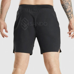 กางเกงยิมขาสั้นสำหรับผู้ชายกางเกงขาสั้นทรงหลวมเชือกรูดปรับแต่งได้ไซส์ใหญ่พิเศษ - Product Image 2