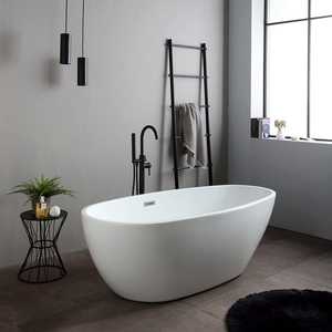 Baignoire autoportante en acrylique blanc ARIANNA, collection de baignoires de luxe - Product Image 2