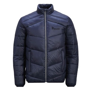 Custom Mens Spring Eco-Friendly Front <b>Waterproof</b> Windproof Breathable Quick-Dry Puffer <b>Jacket</b> Hooded <b>Padded</b> Coat OEM Bulk - Product Image 1