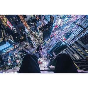 Modern Times <b>Square</b> Canvas Wall Art on the <b>Edge</b> of the Iconic New York Scene - Product Image 1