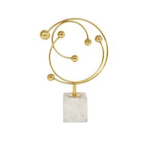 Sculpture décorative en métal de luxe Pièce d'art moderne pour la maison et le bureau Artisanat en métal de haute qualité pour le salon et la chambre à coucher - Product Image 1