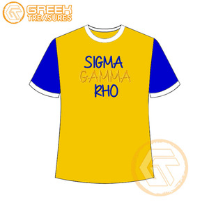 Venta al por mayor Sigma Gamma Rho mujeres camiseta hermandad ropa algodón Jersey alta calidad transpirable camiseta mujeres ropa griega - Product Image 3