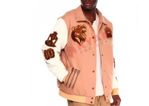 Custom sample Men's Varsity Jacket and Embroidered Chenille Patches Stand Collar Front Logo latterman jacket unisex mens jacket - Product Image 3