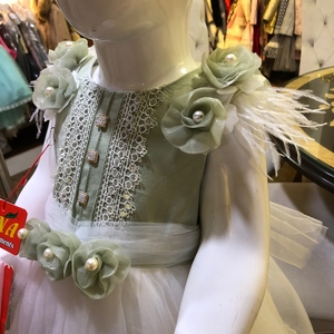 Váy Hoa Có Băng Đô Thiết Kế Đẹp Nhất Pakistan Với Váy Dự Tiệc Cho Bé Gái Chất Lượng Tốt - Product Image 6