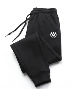 Pantalones de chándal con logotipo personalizado de 330GSM, pantalones de chándal holgados de algodón en blanco, recién llegados, Pantalones estampados personalizados - Product Image 6