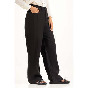 กางเกงขายาวทรงตรงสไตล์ลำลองสำหรับฤดูใบไม้ร่วง ระบายอากาศได้ดี เอวกลาง สีวอช รุ่น WM-NDJ-SS25-009 ไซส์ XS และ XL - Product Image 1