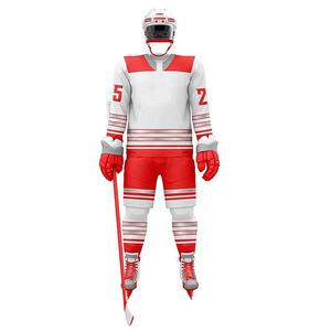 Uniforme de hockey sobre hielo Poliéster de alta calidad Diseño libre Impresión sublimada Logotipo bordado Uniforme de hockey personalizado - Product Image 4