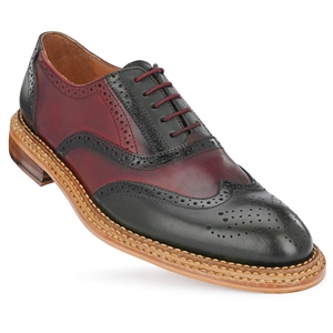 Precio de fábrica, alta calidad, exportador indio, cuero genuino, estampado con cordones, puntiagudos, zapatos para hombre, la mejor calidad, todas las estaciones, India - Product Image 4