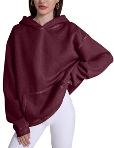 Sweat à capuche oversize personnalisé avec logo OEM, impression numérique, polaire épaisse, 100% coton, vente en gros au Pakistan - Product Image 2
