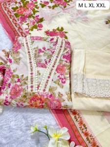 Hermoso trabajo de bordado Anarkali Kurta Pant Dupatta Set con detalles de lentejuelas a mano perfecto para bodas y ocasiones festivas - Product Image 5